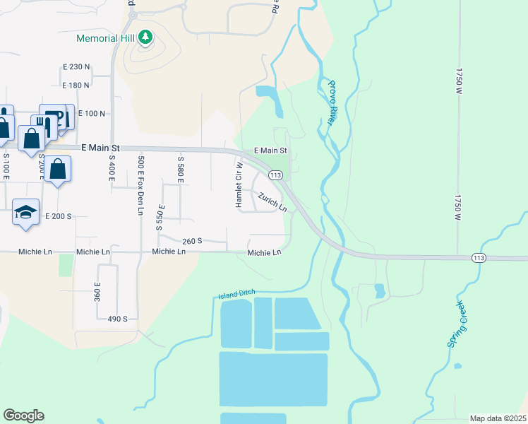 map of restaurants, bars, coffee shops, grocery stores, and more near 852 Hamlet Circle South in Midway