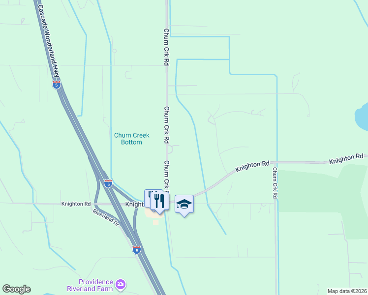 map of restaurants, bars, coffee shops, grocery stores, and more near 7783 Churn Creek Road in Redding