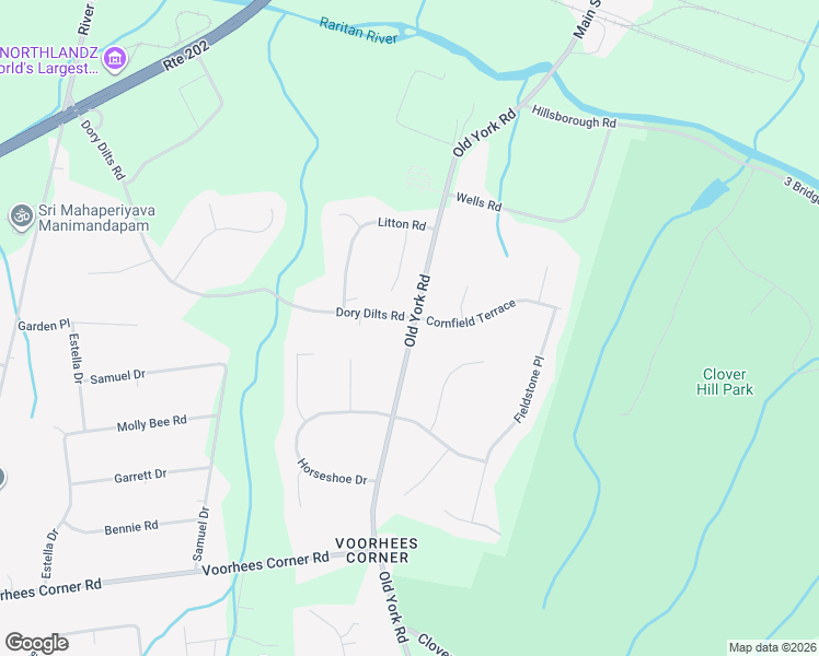 map of restaurants, bars, coffee shops, grocery stores, and more near 337 Old York Road in Flemington