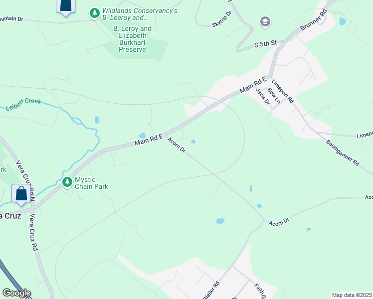 map of restaurants, bars, coffee shops, grocery stores, and more near 5281 Acorn Drive in Emmaus