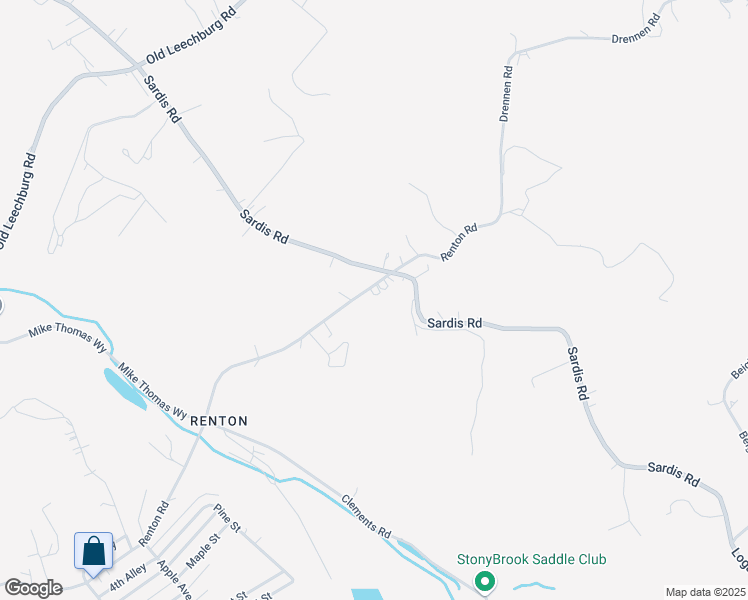 map of restaurants, bars, coffee shops, grocery stores, and more near 2044 Renton Road in Pittsburgh