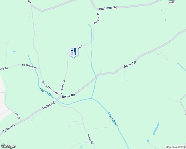 map of restaurants, bars, coffee shops, grocery stores, and more near 3714 Berne Road in Hamburg