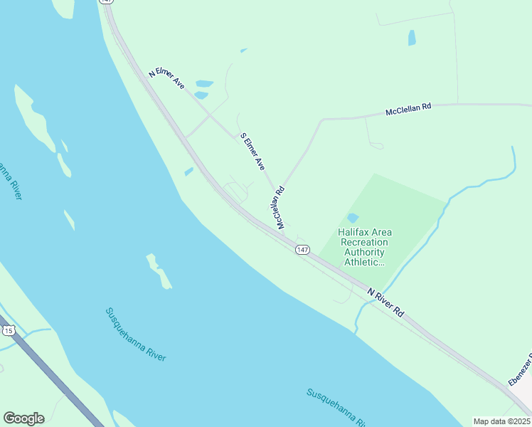 map of restaurants, bars, coffee shops, grocery stores, and more near 8 Pennsylvania 147 in Halifax