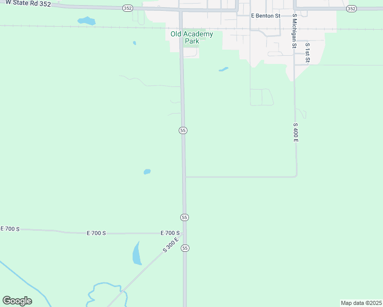 map of restaurants, bars, coffee shops, grocery stores, and more near 3607 East 675 South in Oxford