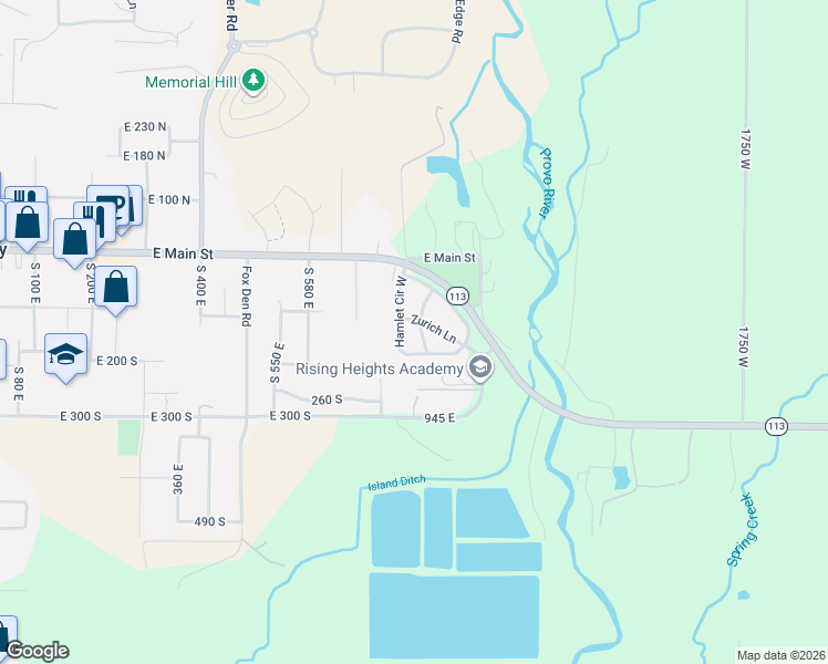 map of restaurants, bars, coffee shops, grocery stores, and more near 89 Hamlet Circle North in Midway