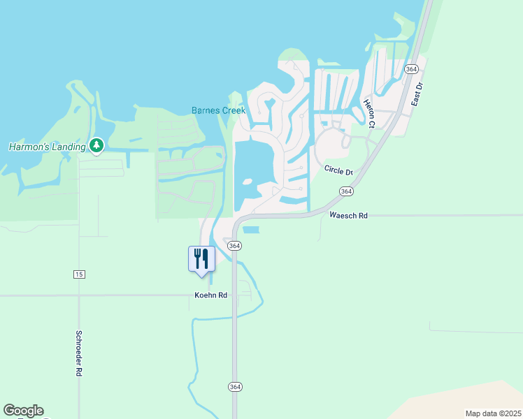 map of restaurants, bars, coffee shops, grocery stores, and more near 6 Notheana Drive in Saint Marys