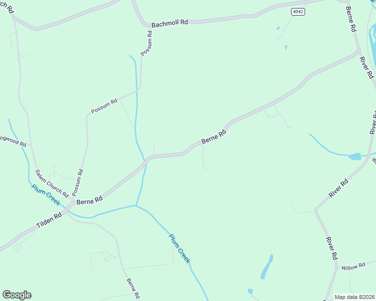 map of restaurants, bars, coffee shops, grocery stores, and more near 3416 Berne Road in Hamburg