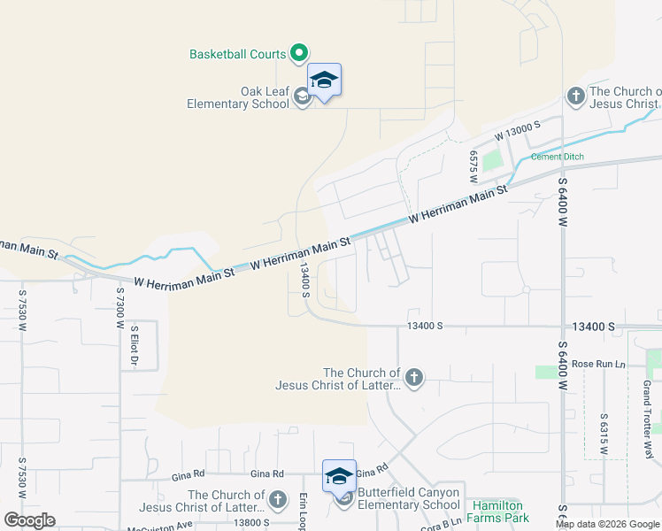 map of restaurants, bars, coffee shops, grocery stores, and more near 6795 West 13100 South in Herriman