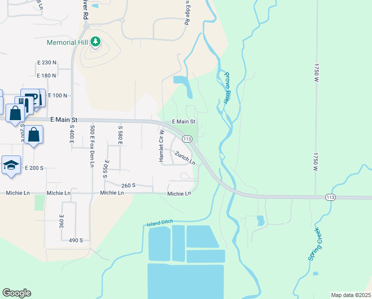 map of restaurants, bars, coffee shops, grocery stores, and more near 890 Hamlet Circle North in Midway