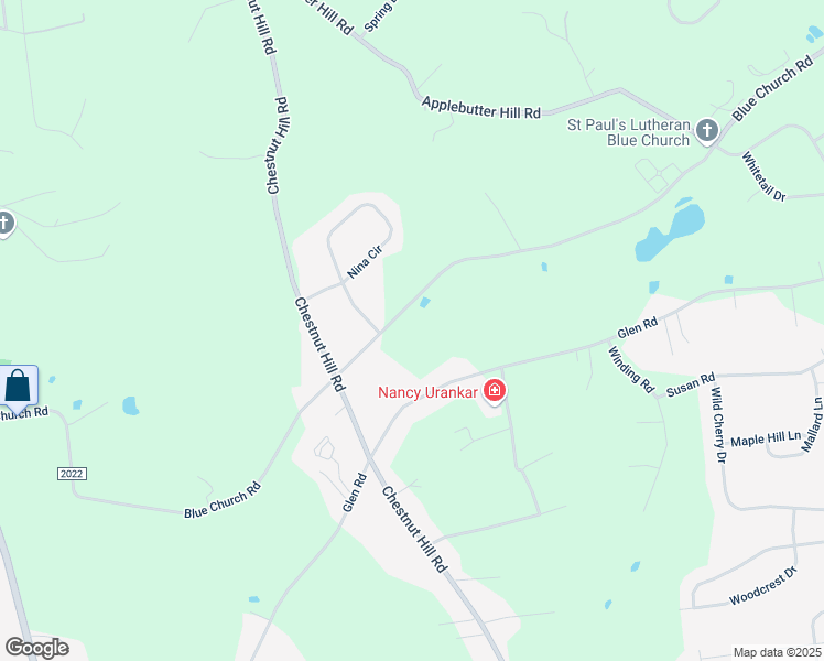 map of restaurants, bars, coffee shops, grocery stores, and more near 5978 Blue Church Road in Coopersburg