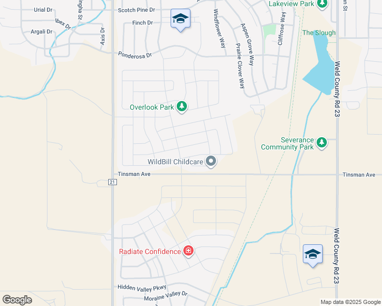 map of restaurants, bars, coffee shops, grocery stores, and more near 942 Mount Andrew Drive in Severance