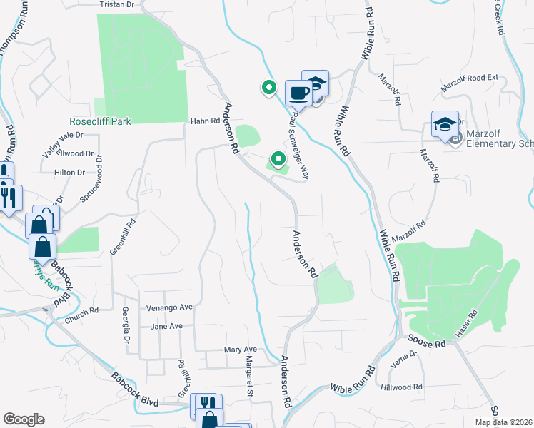 map of restaurants, bars, coffee shops, grocery stores, and more near 88 Westminster Place in Pittsburgh