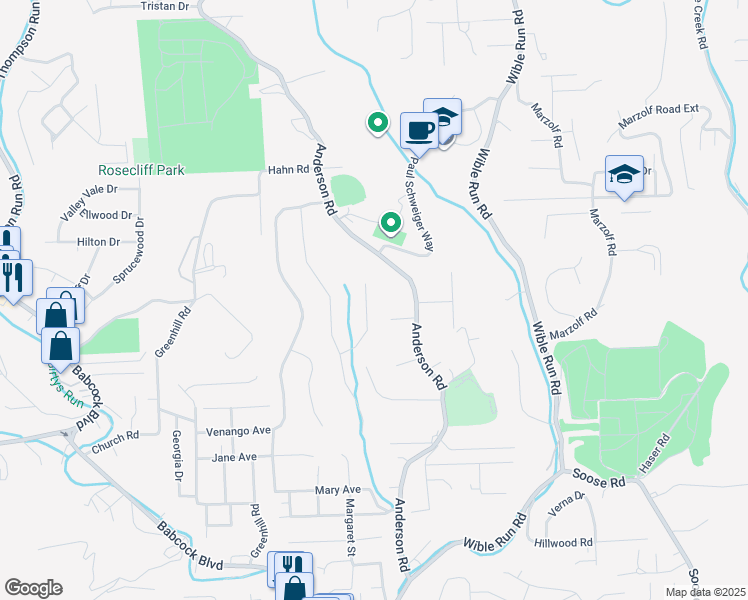 map of restaurants, bars, coffee shops, grocery stores, and more near 88 Westminster Place in Pittsburgh
