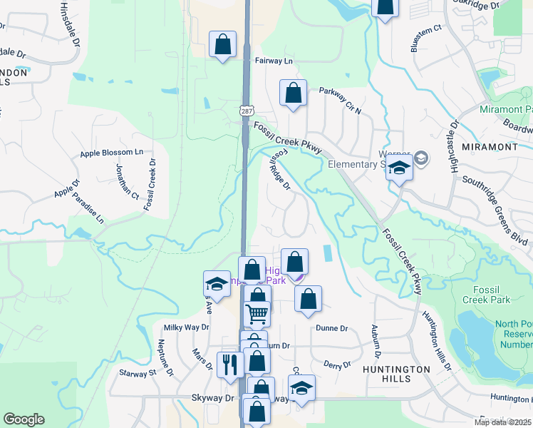 map of restaurants, bars, coffee shops, grocery stores, and more near 5431 Tripp Court in Fort Collins
