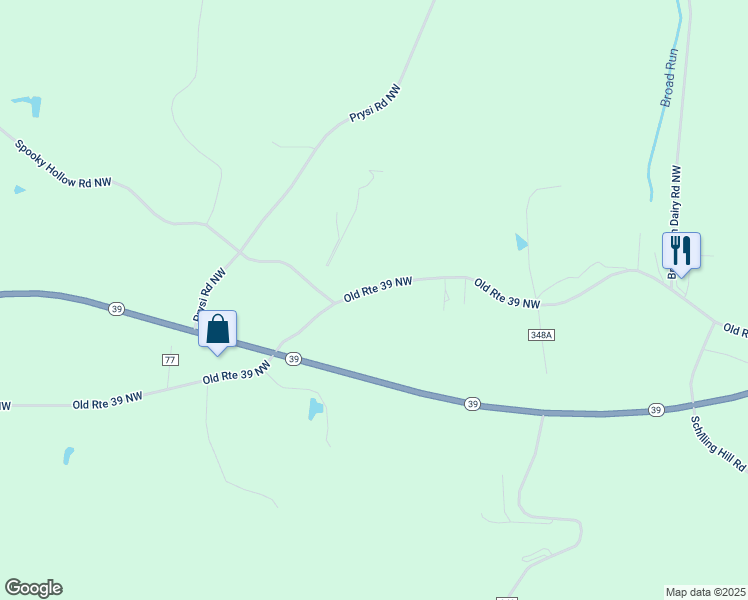map of restaurants, bars, coffee shops, grocery stores, and more near 6700-6998 Old Route 39 Northwest in Sugarcreek