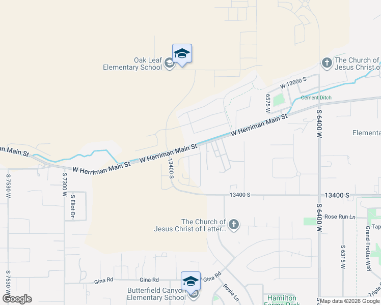 map of restaurants, bars, coffee shops, grocery stores, and more near 6795 West 13100 South in Herriman