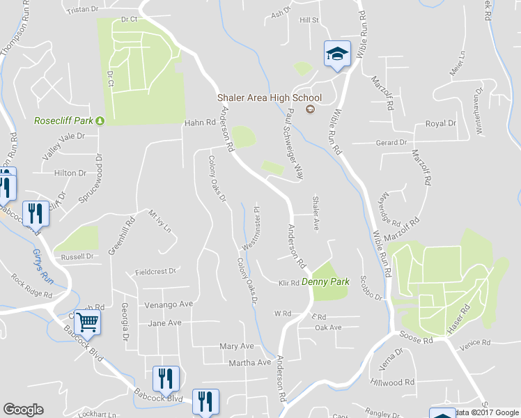 map of restaurants, bars, coffee shops, grocery stores, and more near 88 Westminster Place in Pittsburgh
