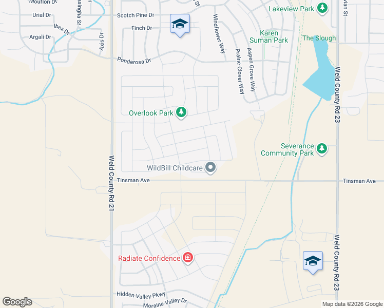 map of restaurants, bars, coffee shops, grocery stores, and more near 942 Mount Andrew Drive in Severance