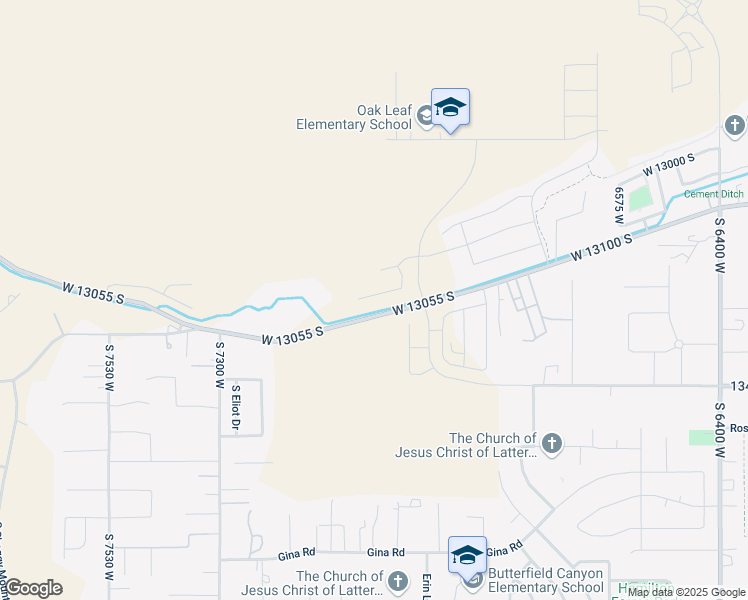 map of restaurants, bars, coffee shops, grocery stores, and more near 7007 West Hazel Oak Court in Herriman