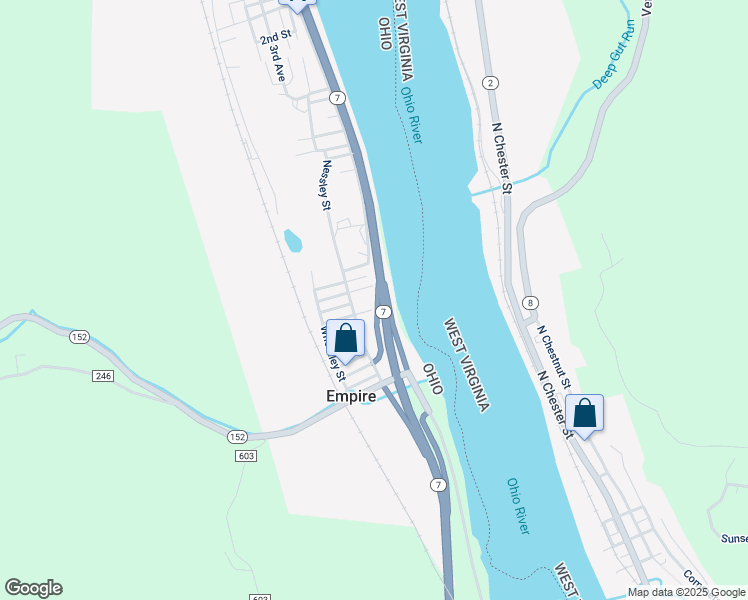 map of restaurants, bars, coffee shops, grocery stores, and more near in Empire