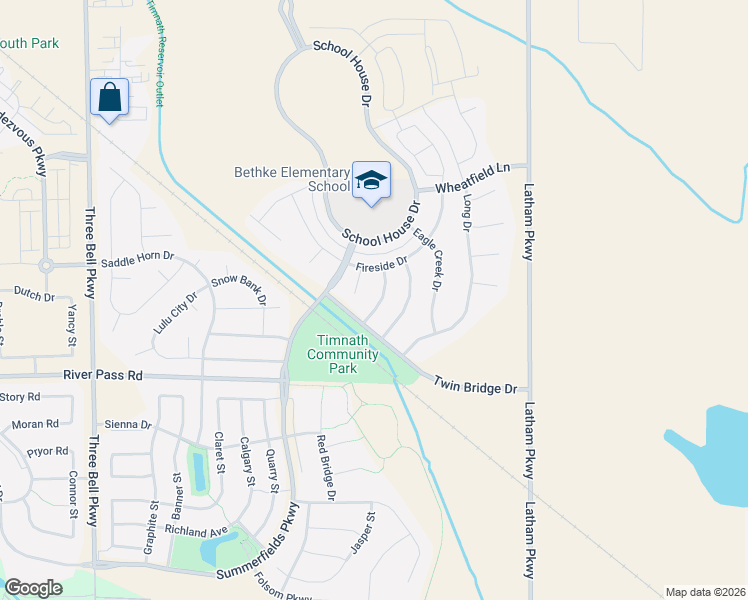 map of restaurants, bars, coffee shops, grocery stores, and more near 5457 Wishing Well Drive in Timnath