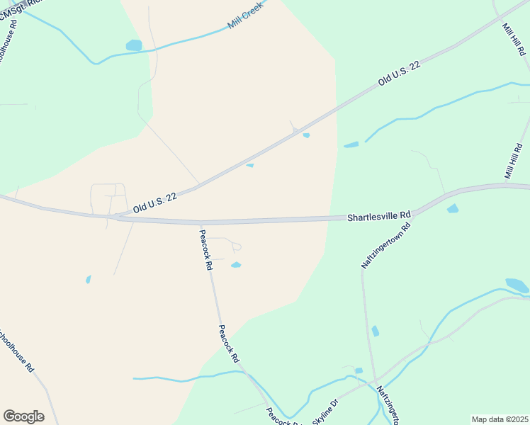 map of restaurants, bars, coffee shops, grocery stores, and more near 2680 Shartlesville Road in Mohrsville