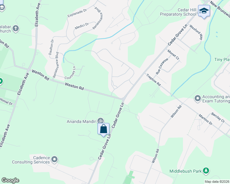 map of restaurants, bars, coffee shops, grocery stores, and more near 1 Schindler Court in Hillsborough Township