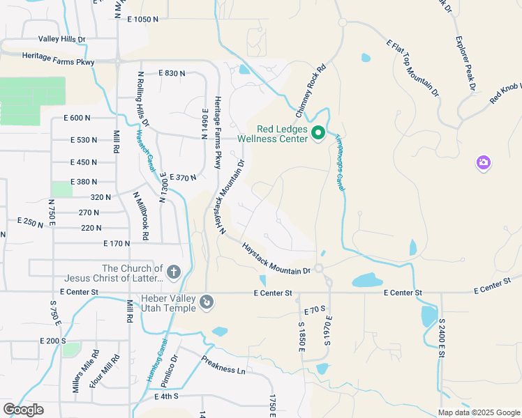 map of restaurants, bars, coffee shops, grocery stores, and more near 332 Abajo Peak Way in Heber City
