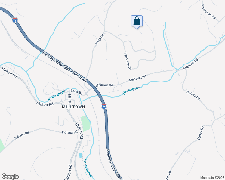 map of restaurants, bars, coffee shops, grocery stores, and more near 400 Kellywood Manor in New Kensington