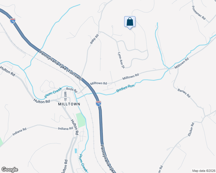 map of restaurants, bars, coffee shops, grocery stores, and more near 100 Kellywood Manor in New Kensington