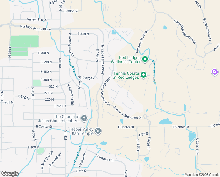 map of restaurants, bars, coffee shops, grocery stores, and more near 1622 Abajo Peak Circle in Heber City