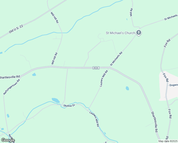 map of restaurants, bars, coffee shops, grocery stores, and more near 2457 Shartlesville Road in Mohrsville