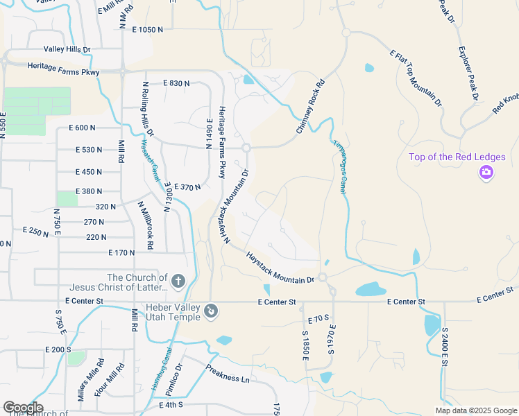 map of restaurants, bars, coffee shops, grocery stores, and more near 359 Abajo Peak Loop in Heber City