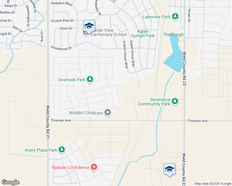 map of restaurants, bars, coffee shops, grocery stores, and more near 267 Mount Harvard Avenue in Severance
