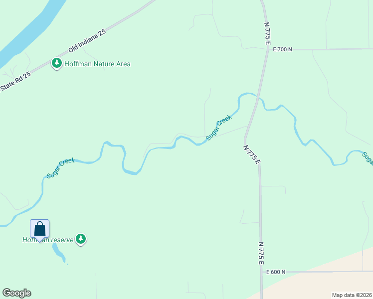map of restaurants, bars, coffee shops, grocery stores, and more near 7401 East 660 North in Lafayette