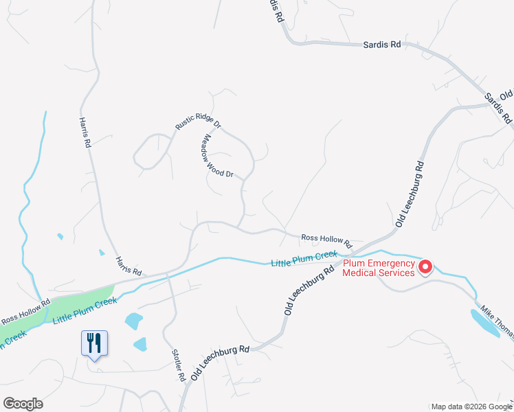 map of restaurants, bars, coffee shops, grocery stores, and more near 15 Autumn Wood Court in Pittsburgh