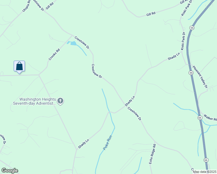 map of restaurants, bars, coffee shops, grocery stores, and more near 1560 Crestview Drive in Apollo