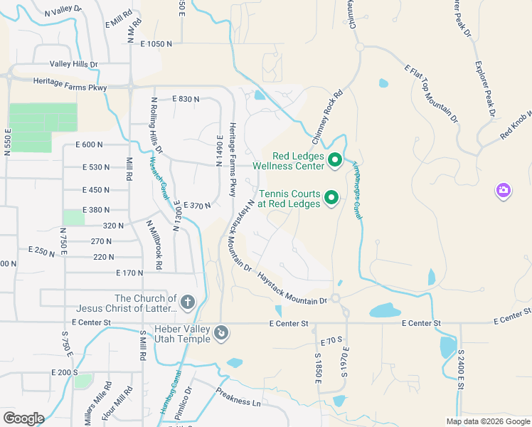 map of restaurants, bars, coffee shops, grocery stores, and more near 377 Abajo Peak Loop in Heber City