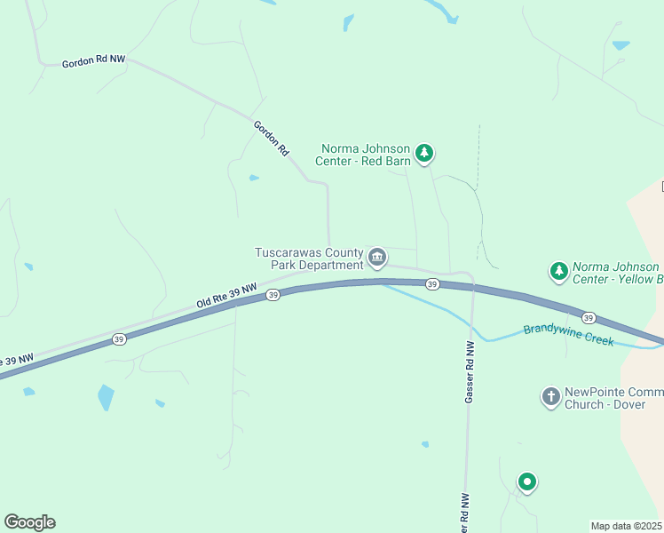 map of restaurants, bars, coffee shops, grocery stores, and more near 5000 Old Route 39 Northwest in Dover