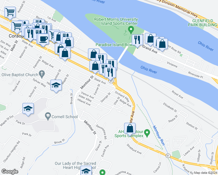 1630 State Avenue, Coraopolis PA Walk Score