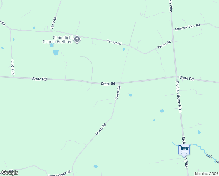 map of restaurants, bars, coffee shops, grocery stores, and more near 1082 State Road in Coopersburg