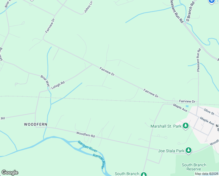 map of restaurants, bars, coffee shops, grocery stores, and more near 134 Fairview Drive in Branchburg