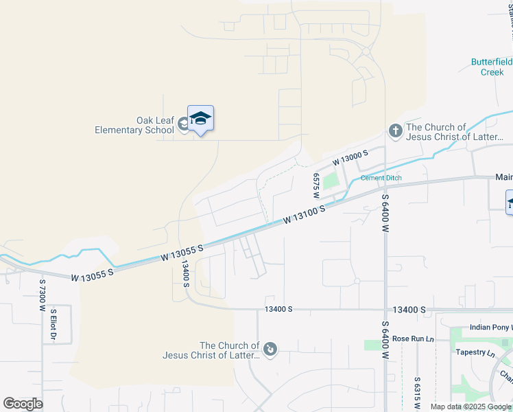 map of restaurants, bars, coffee shops, grocery stores, and more near 13106 South Lazy Creek Road in Herriman