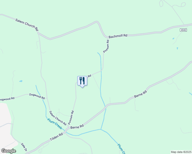 map of restaurants, bars, coffee shops, grocery stores, and more near 81 Possum Road in Hamburg
