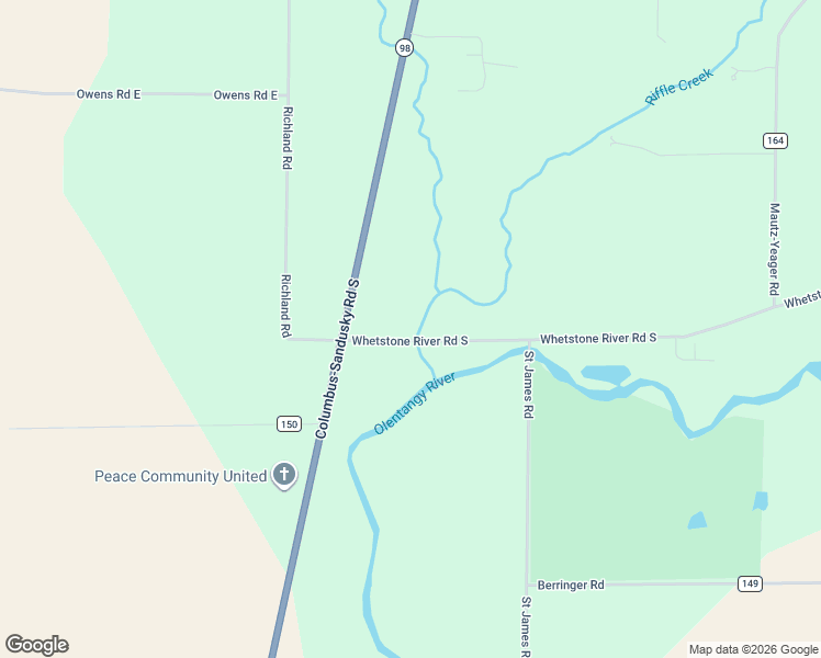 map of restaurants, bars, coffee shops, grocery stores, and more near 3964 Whetstone River Road South in Marion