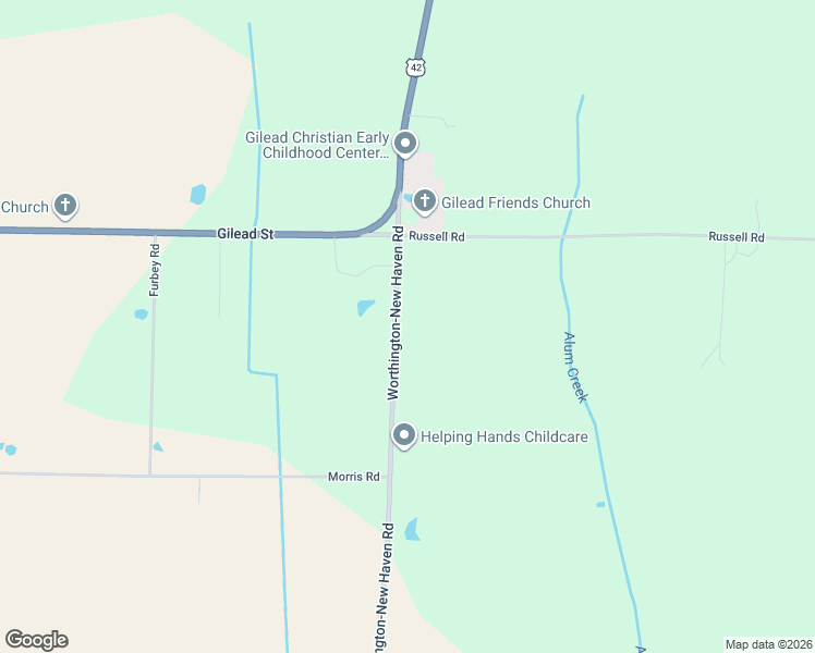 map of restaurants, bars, coffee shops, grocery stores, and more near 4333 County Road 24 in Mount Gilead
