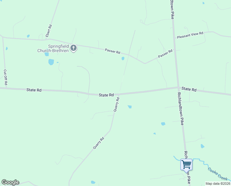 map of restaurants, bars, coffee shops, grocery stores, and more near 1082 State Road in Coopersburg