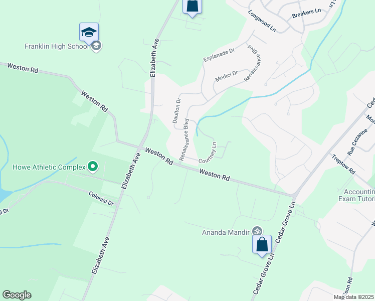 map of restaurants, bars, coffee shops, grocery stores, and more near 6 Renaissance Boulevard in Franklin Township