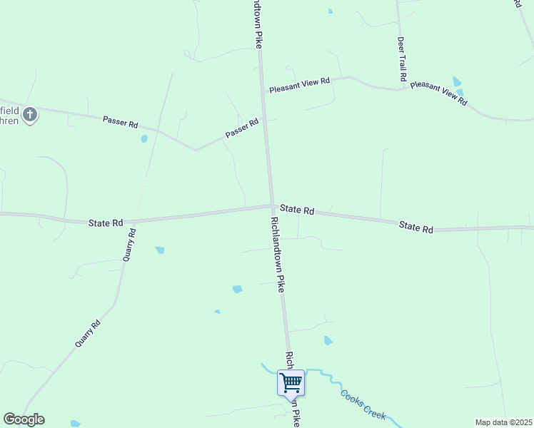map of restaurants, bars, coffee shops, grocery stores, and more near 2296 Richlandtown Pike in Coopersburg