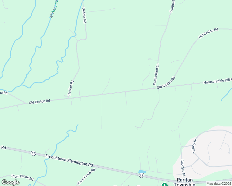 map of restaurants, bars, coffee shops, grocery stores, and more near 176 Old Croton Road in Flemington